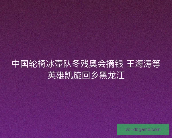 中国轮椅冰壶队冬残奥会摘银 王海涛等英雄凯旋回乡黑龙江